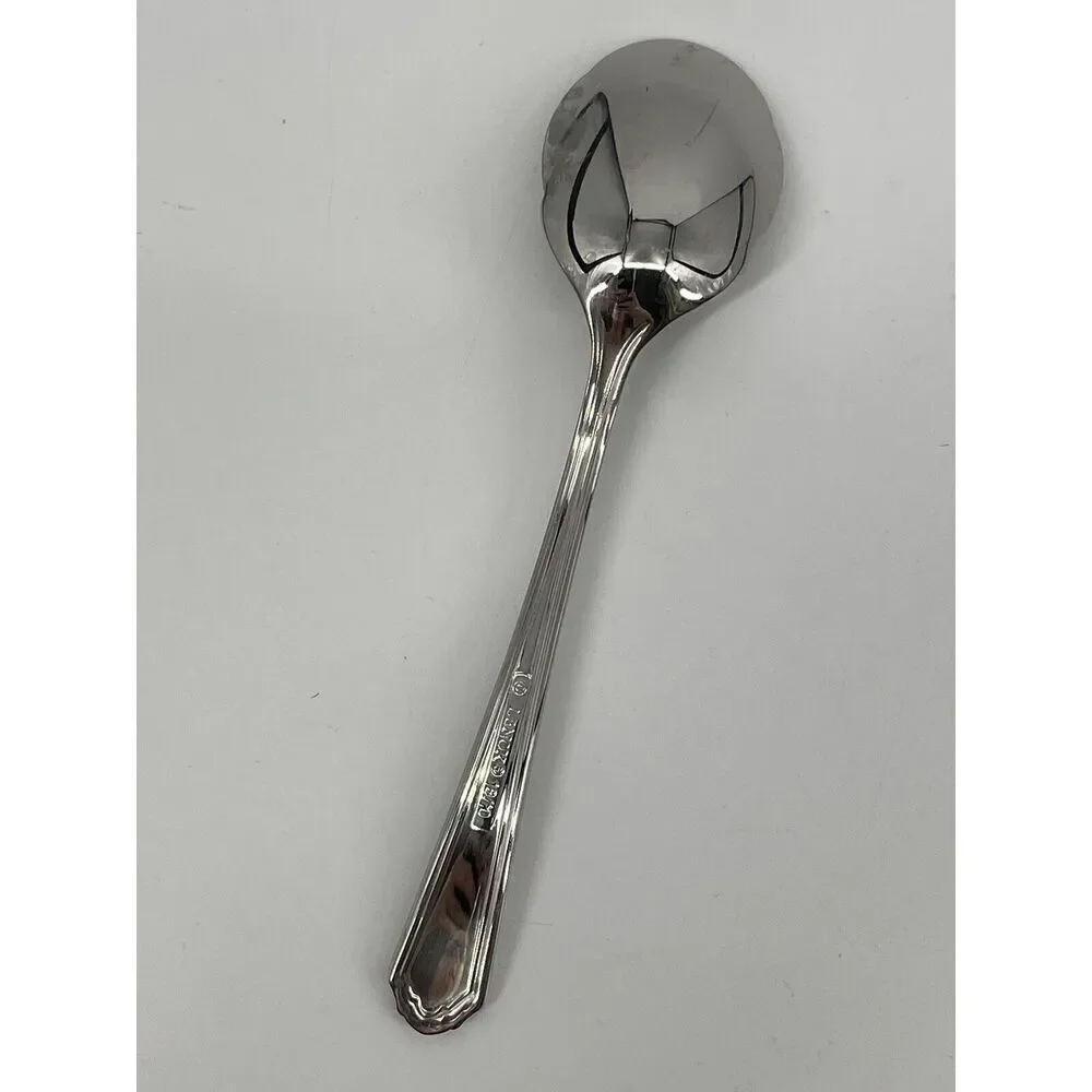 Lenox ARCHWAY 18/10 Stainless Sugar Shell Serving Spoon 6 1/4